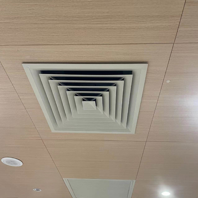 Le diffuseur 1100 d'air de plafond d'aluminium de place ignifugent font extérieur cuire au four fini