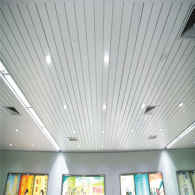 panneaux de plafond perforés en aluminium de bande du plafond en aluminium G en métal de 100mm
