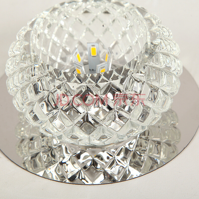 le lumen 9W de plafonnier du diamètre LED de 100mm a embouti Crystal Lampshade en aluminium
